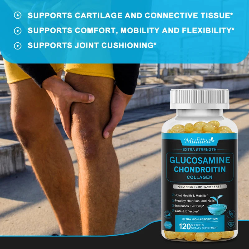 Mulittea Glucosamine Chondroitin For Joint And Knee Pain And Mobility