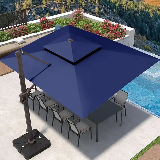 Cantilever Patio Umbrella With 360 Degree Rotation Outdoor