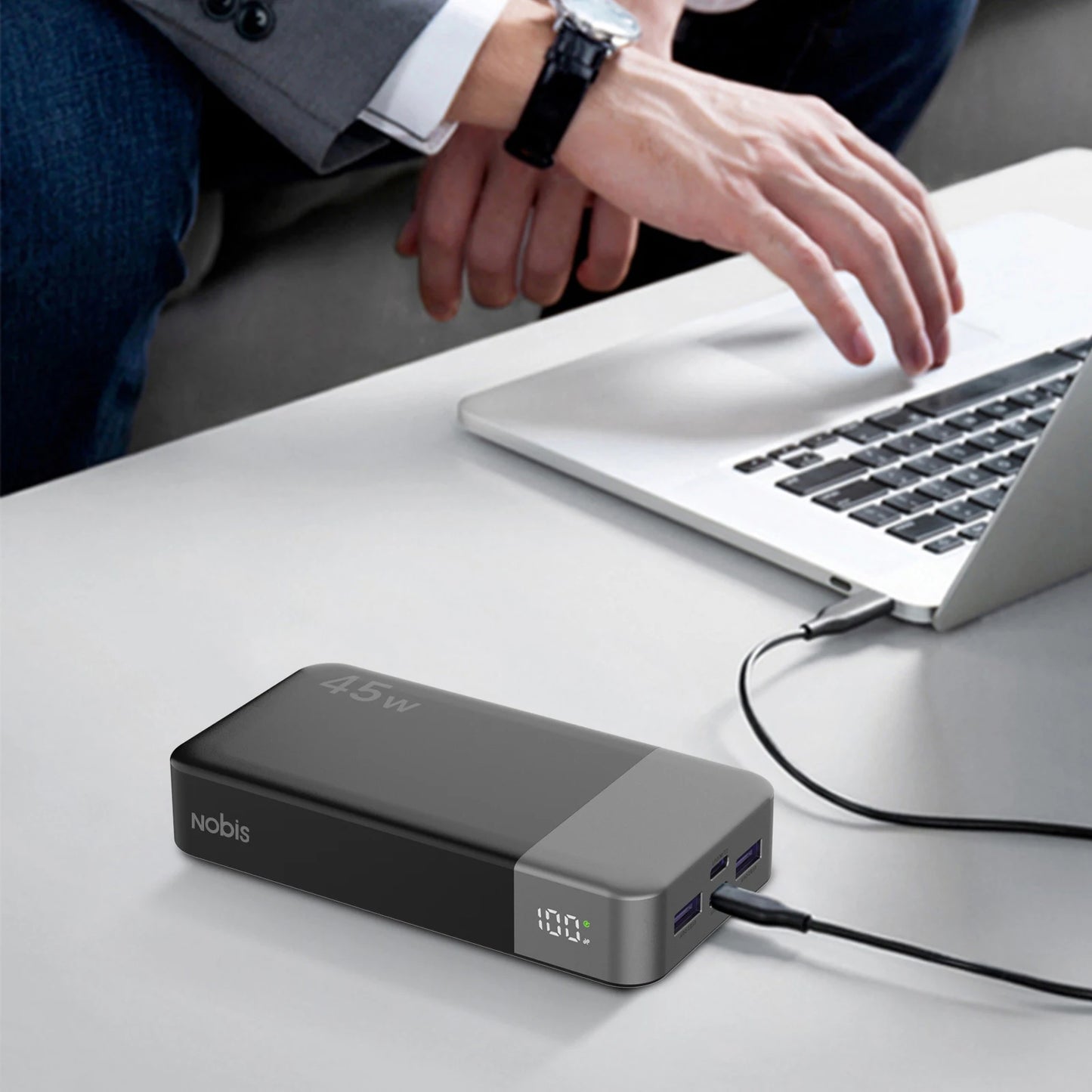 20000mAh Power Bank 45W Fast Charging Portable Charger LED Display