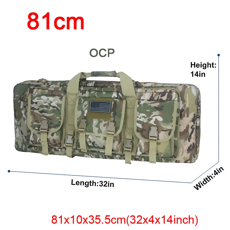 LQARMY Tactical Double Rifle Case Molle Gun Bag For Airsoft
