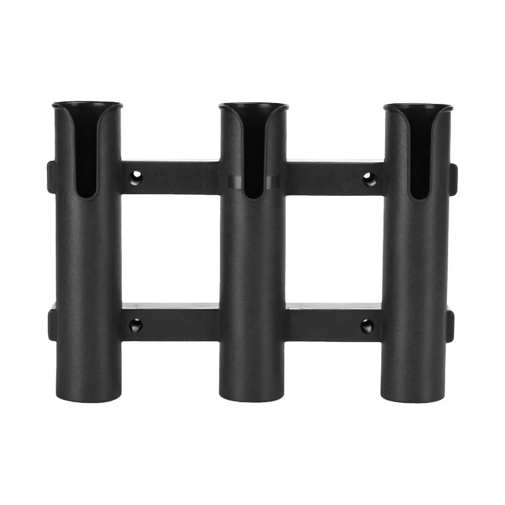 APWIKOGERH 3 Tubes Link Fishing Rod Holder Wall Mount Bracket