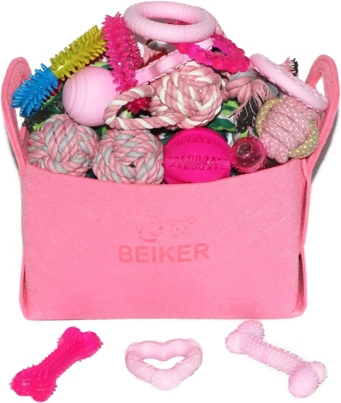 Christmas Dog Toys 15 Pack Rubber Rope Chew Toys Puppies