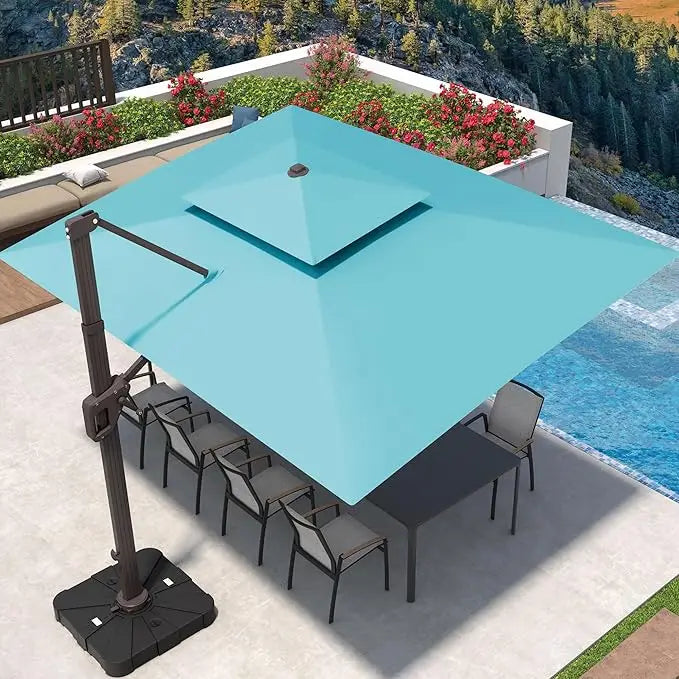 Cantilever Patio Umbrella With 360 Degree Rotation Outdoor