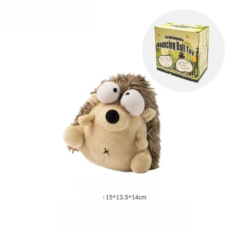 None Interactive Vibrating Crab Dog Toy With Squeaky Plush Ball