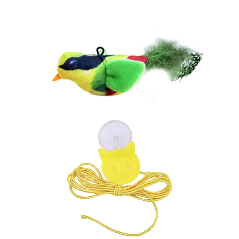 Sound Sensing Interactive Bird Cat Toy For Indoor Cats