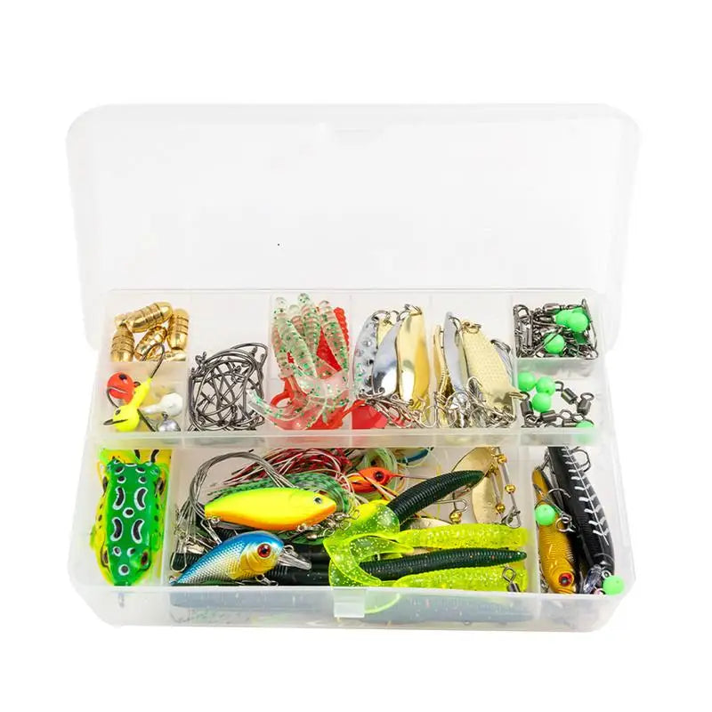 Bass Fishing Lures Kit 97 Pieces With Storage Box