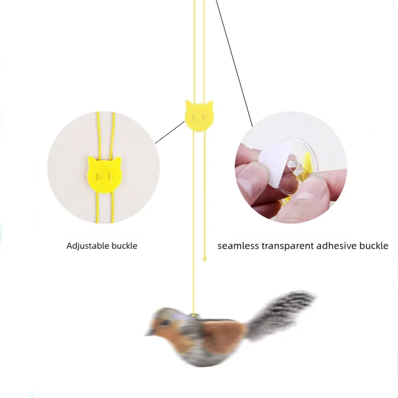 Sound Sensing Interactive Bird Cat Toy For Indoor Cats