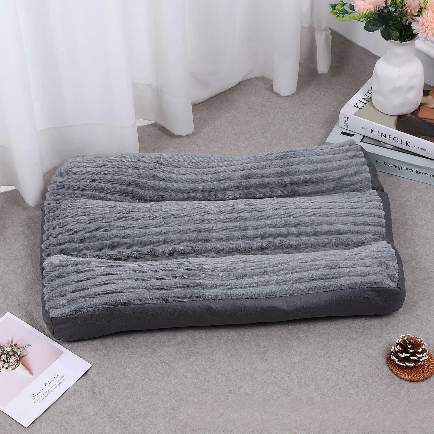 NONECN Ultra Soft Luxury Dog Mattress Rectangular Bed All Seasons