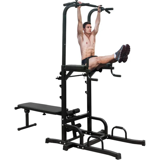 XMSJ Adjustable Dip Bar Station For Home Gym Multifunctional
