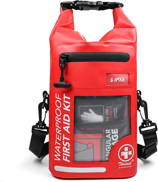Waterproof 250-Piece First Aid Kit for Boating Camping Outdoor Emergencies