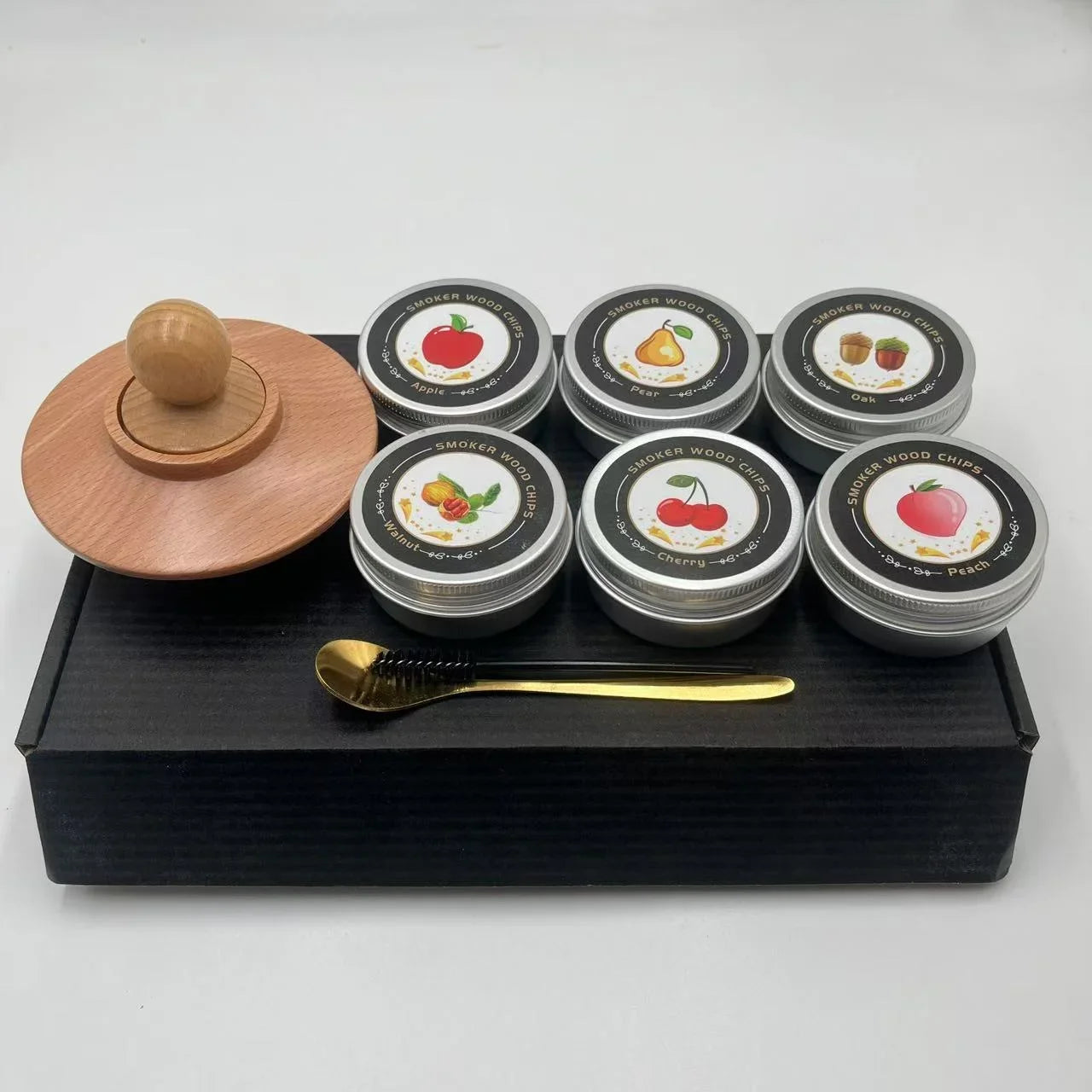 Whiskey Smoker Kit With Wood Chips 6 Flavors Bar Set