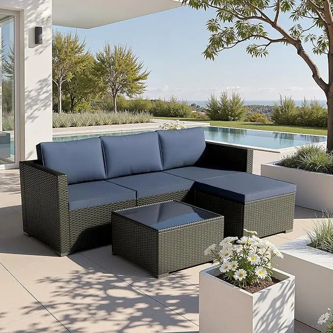 Guangbai All Weather Patio Furniture Set 5 Piece Outdoor